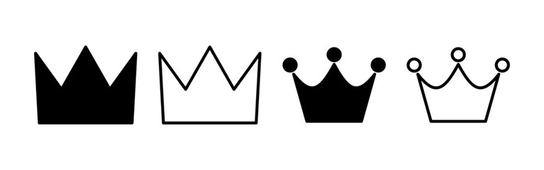 Crown icon vector for web and mobile app. crown sign and symbol