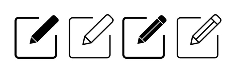 Edit icon vector for web and mobile app. edit document sign and symbol. edit text icon. pencil. sign up