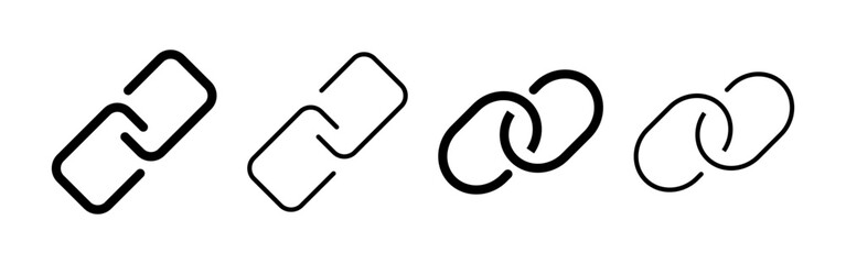 Obraz premium Link icon vector for web and mobile app. Hyperlink chain sign and symbol