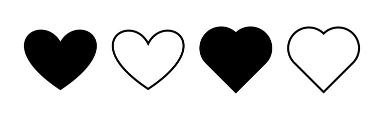 Love icon vector for web and mobile app. Heart sign and symbol. Like icon vector.