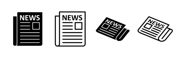 Newspaper icon vector for web and mobile app. news paper sign and symbolign