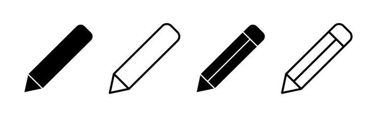 Pencil icon vector for web and mobile app. pen sign and symbol. edit icon vector