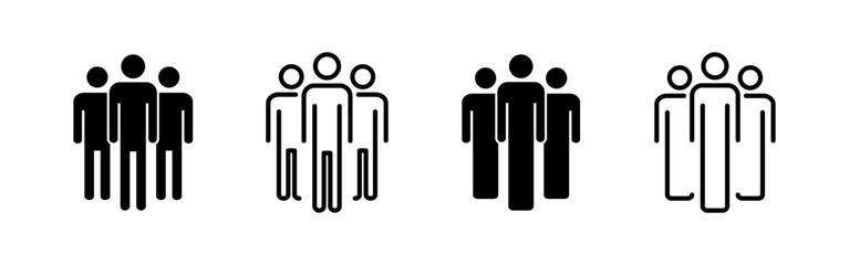 People icon vector for web and mobile app. person sign and symbol. User Icon vector