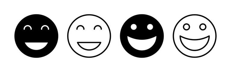 smile icon vector for web and mobile app. smile emoticon icon. feedback sign and symbol