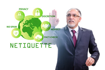 Concept of etiquette and netiquette