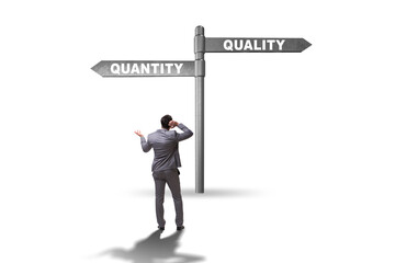 Concept of trade-off between quality and quantity