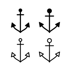 Anchor icon vector illustration. Anchor sign and symbol. Anchor marine icon.v