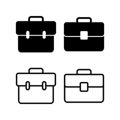 Briefcase icon vector illustration. suitcase sign and symbol. luggage symbol.