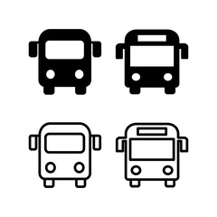Bus icon vector illustration. bus sign and symbol. transport symbol
