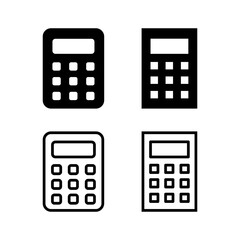 Calculator icon vector illustration. Accounting calculator sign and symbol.