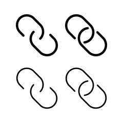 Link icon vector illustration. Hyperlink chain sign and symbol