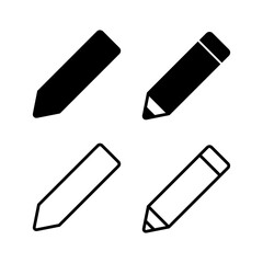 Pencil icon vector illustration. pen sign and symbol. edit icon vector