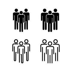 People icon vector illustration. person sign and symbol. User Icon vector