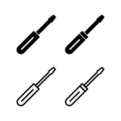 Screwdriver icon vector illustration. tools sign and symbol