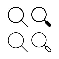 Search icon vector illustration. search magnifying glass sign and symbol