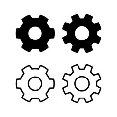 setting Icon vector illustration. Cog settings sign and symbol. Gear Sign