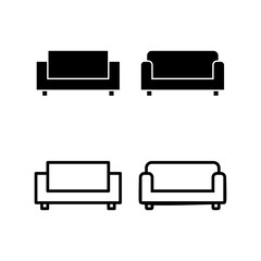 Sofa icon vector illustration. sofa sign and symbol. furniture icon