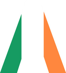 Ireland Flag design png
