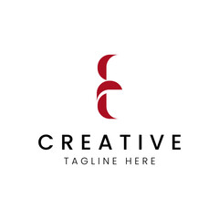 E Letter Mark Logo Vector Design