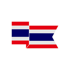 Thailand flags icon set, Thailand independence day icon set vector sign symbol
