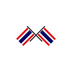 Fototapeta premium Thailand flags icon set, Thailand independence day icon set vector sign symbol