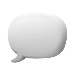 A White Speech Bubble