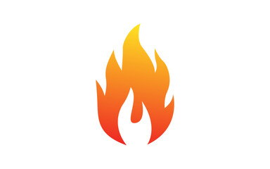 FIRE logo element with isolated illustration for identity template