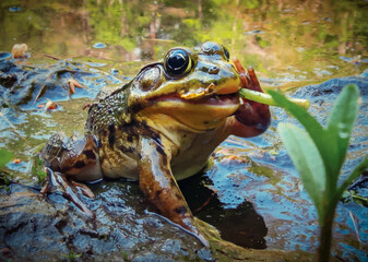 'Smoking' Frog