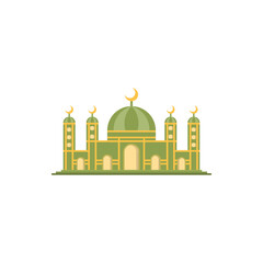 Mosque Islamic Icon Ilustration logo