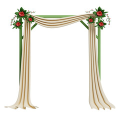 wedding arch 3d