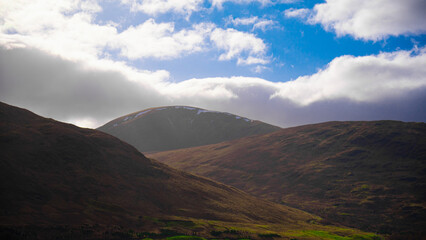 wonderful nature and cloudy sky view.