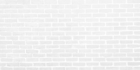 White brick wall texture used to make background suitable for interior and exterior home.