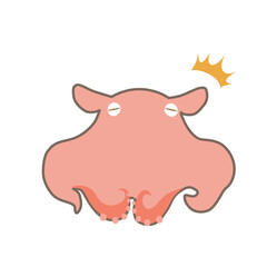 びっくりするメンダコのキャラクター