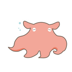 ぷかぷかするメンダコのキャラクター