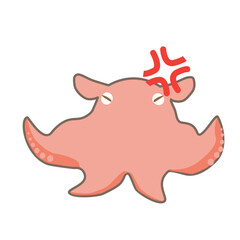 激怒するメンダコのキャラクター