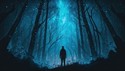scary halloween background with skull Generative Ai