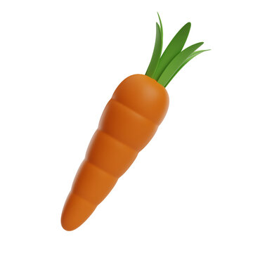 carrot 3d illustration
