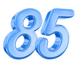 85 Blue Number