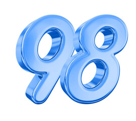 98 Blue Number