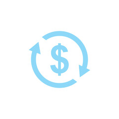 Currency exchange icon vector illustration symbol