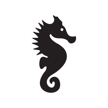 Sea horse icon vector