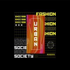 Naklejka premium Streetwear, Urban Style, Hip Hop, Text Slogan. Vector Pattern Design. for Screen Printing T-shirts, Jackets, Or Posters.