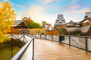 Kumamoto, Japan - Nov 23 2022: Kumamoto Castle's history dates to 1467. In 2006, Kumamoto Castle...