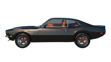 Gordijnen car city tourism transport 1970s 1- Lateral view png © Emmanuel Vidal