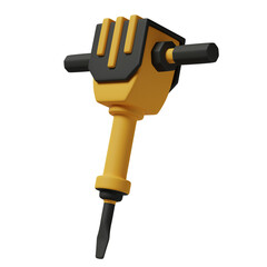 Jack hammer 3d illustration