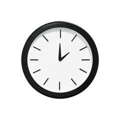 Wall Clock Pen 3D illustration, icon, Render, HD, Premium Quality, Alpha Background