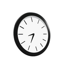 Wall Clock Pen 3D illustration, icon, Render, HD, Premium Quality, Alpha Background