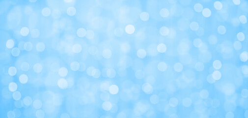 Defocused abstract blue blured lights background
