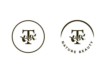 letter T logo, suitable for the company's initial symbol.