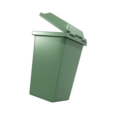 Rubbish bin, trash can 3D illustration, icon, Several View Pack Render, HD, Premium Quality, Alpha Background, PSD Format